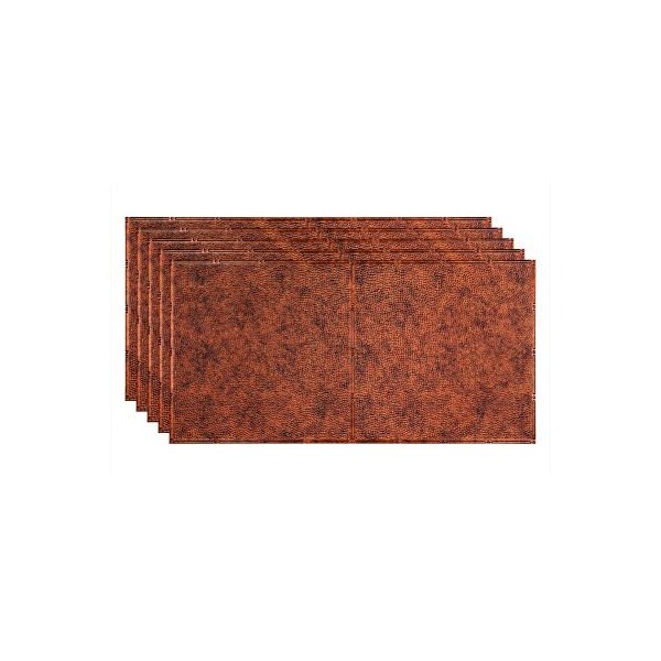 Acoustic Ceiling Products Fasade Border Fill - 48-3/8" x 24-3/8" PVC Glue Up Tile in Moonstone Copper - PG5618 - main